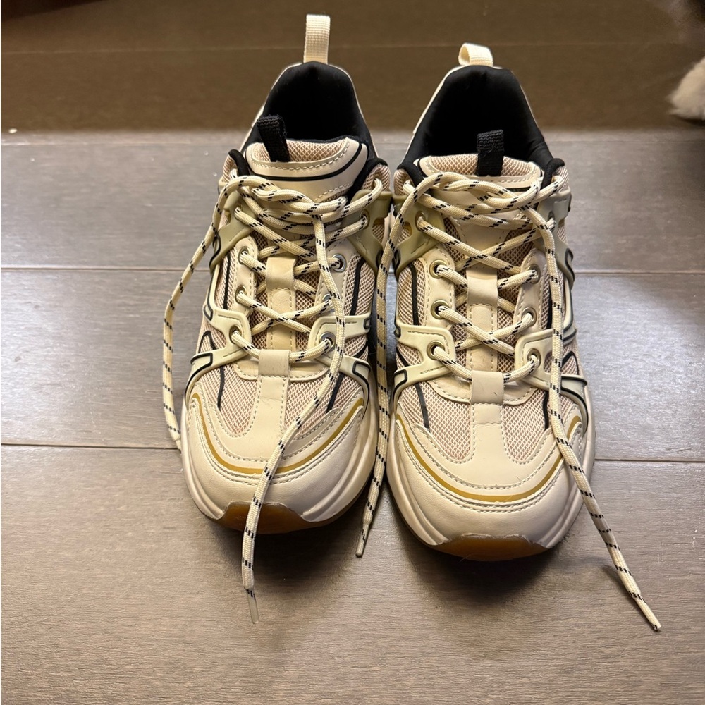 Zara Thick Cream and Black Sneakers